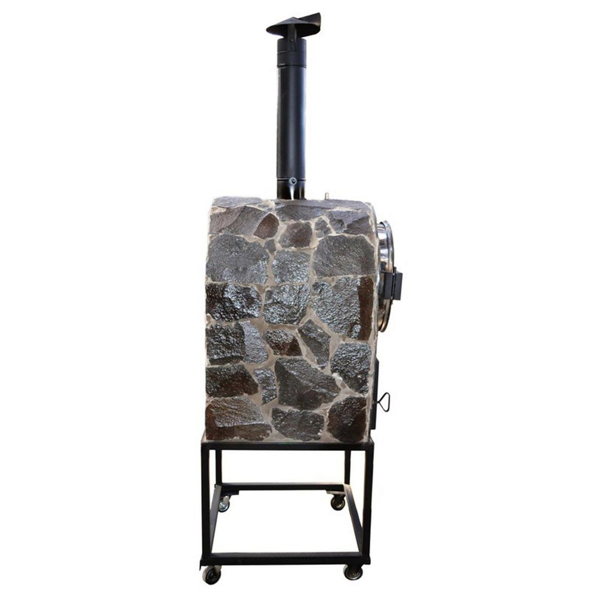 ROLDIC - Horno a Leña 99 Litros Enchape Piedra Metal