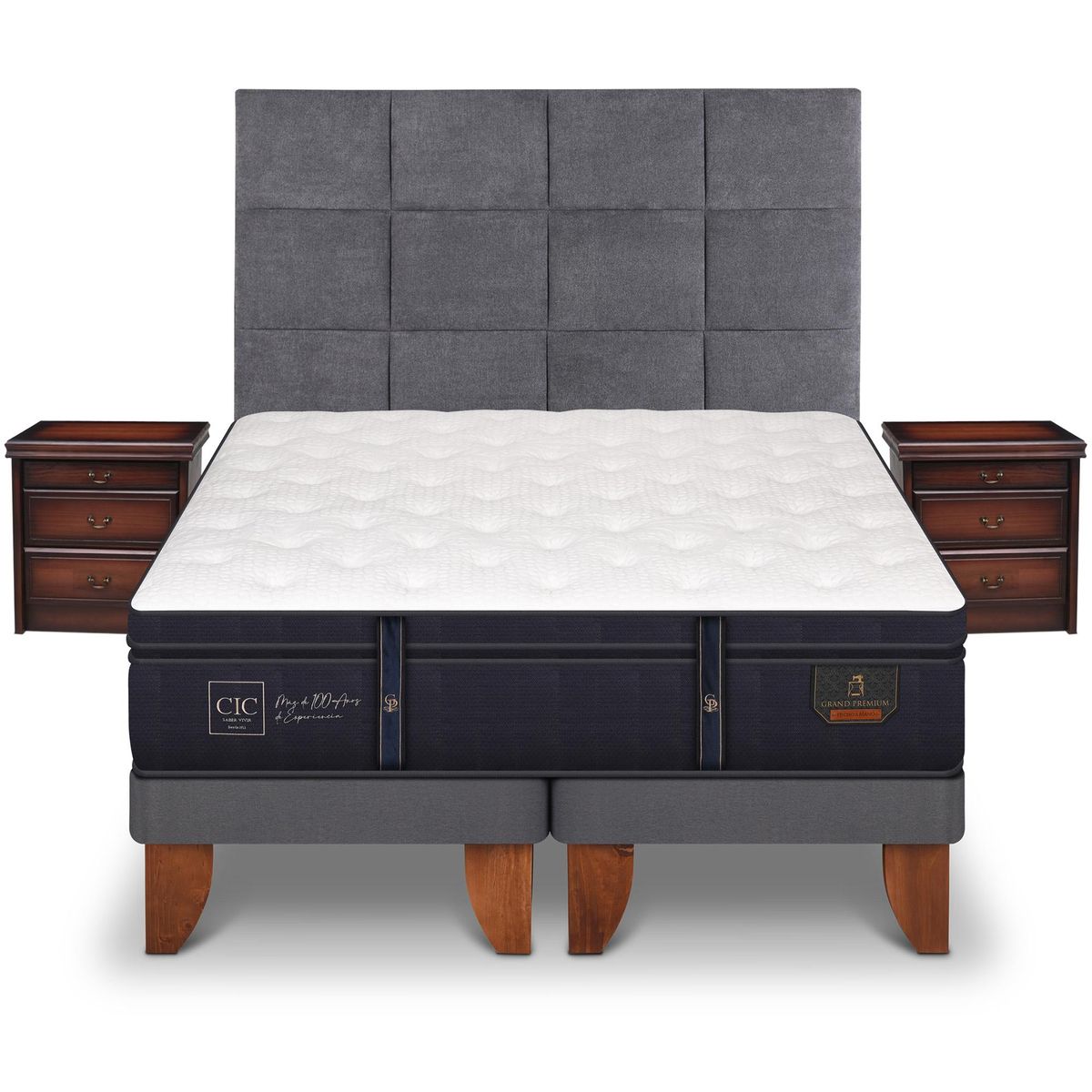 CIC - Cama europea grand premium super king + muebles