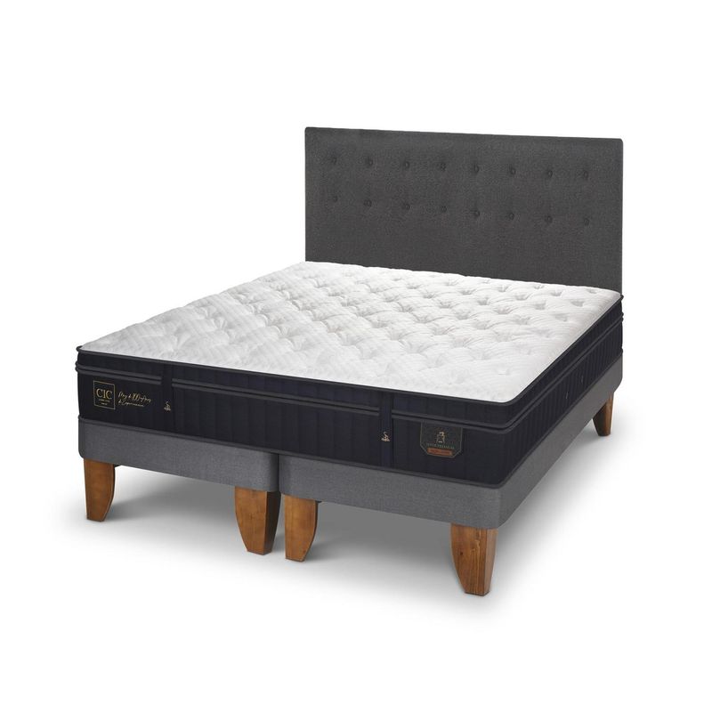 CIC - Cama europea super premium king + respaldo
