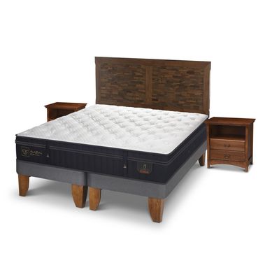 Cama europea super premium king + muebles