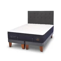 CIC - Cama europea super premium 2 plazas bd + respaldo