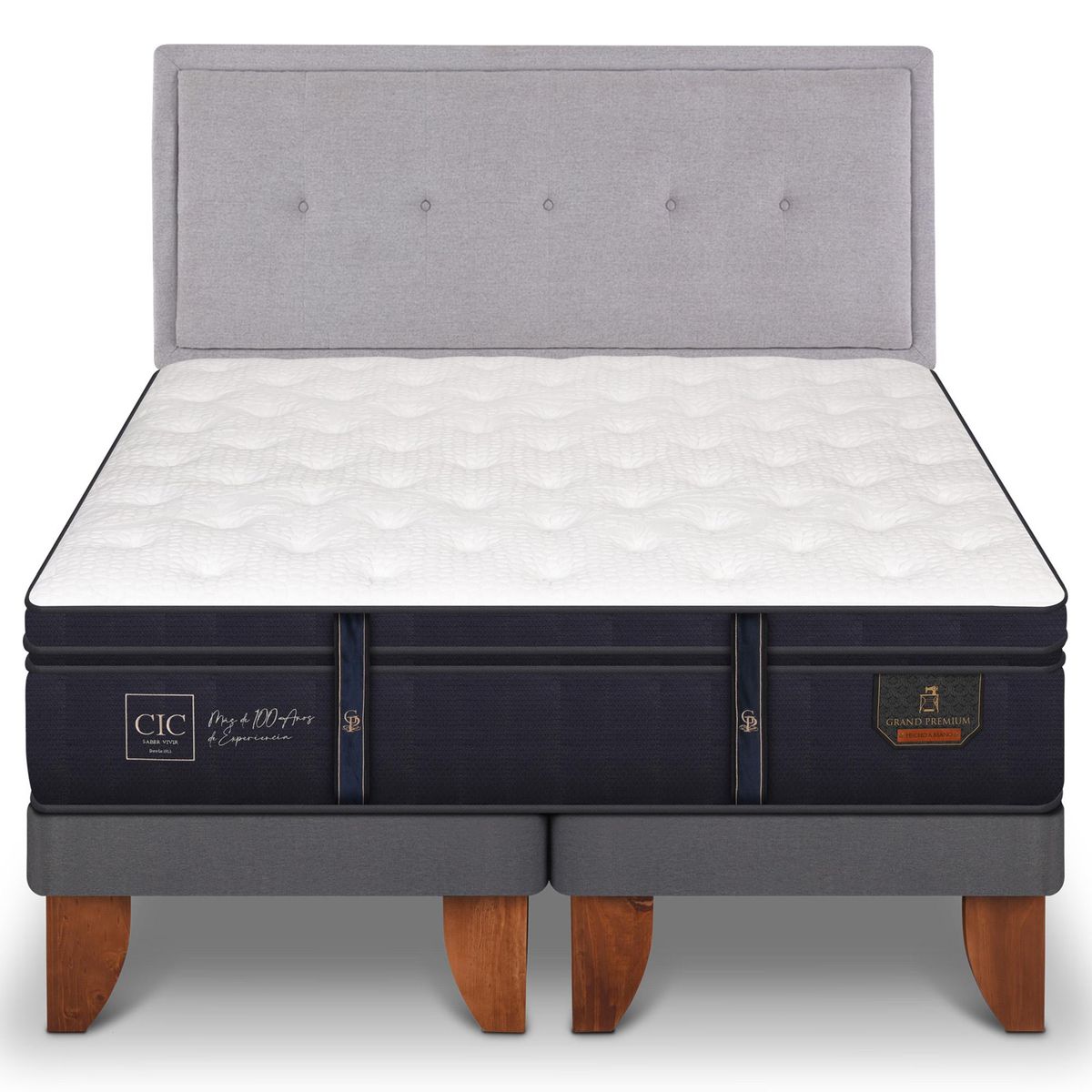 CIC - Cama europea grand premium king + respaldo