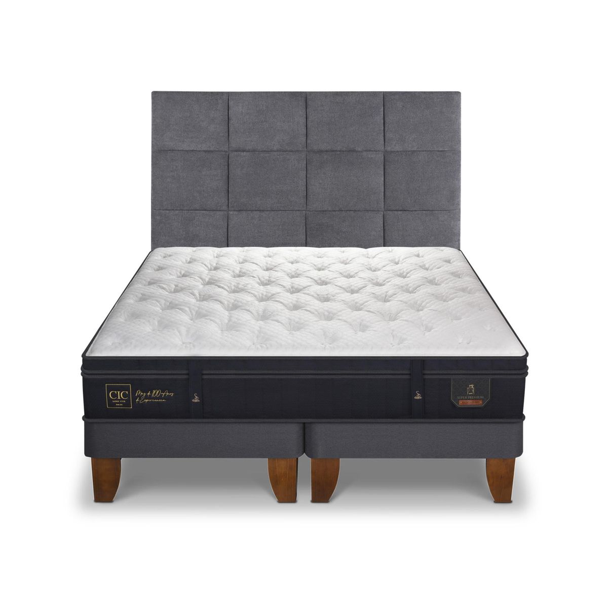 CIC - Cama europea super premium super king + respaldo