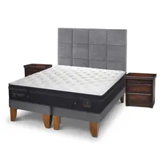 CIC - Cama europea super premium king + muebles