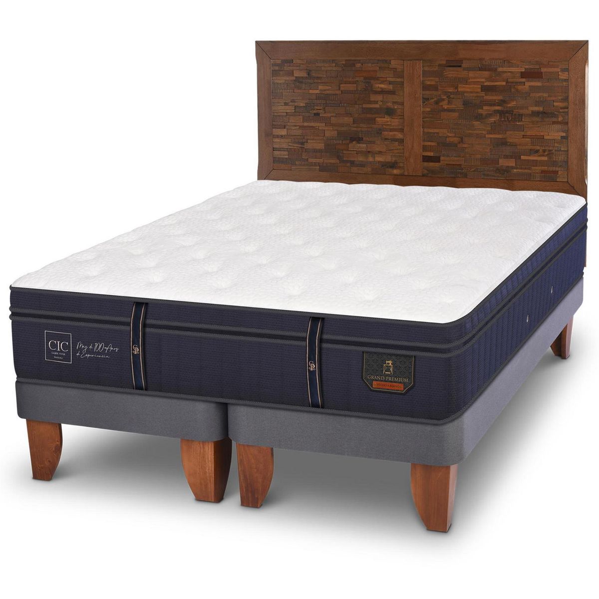 CIC - Cama Europea Grand Premium King + Respaldo