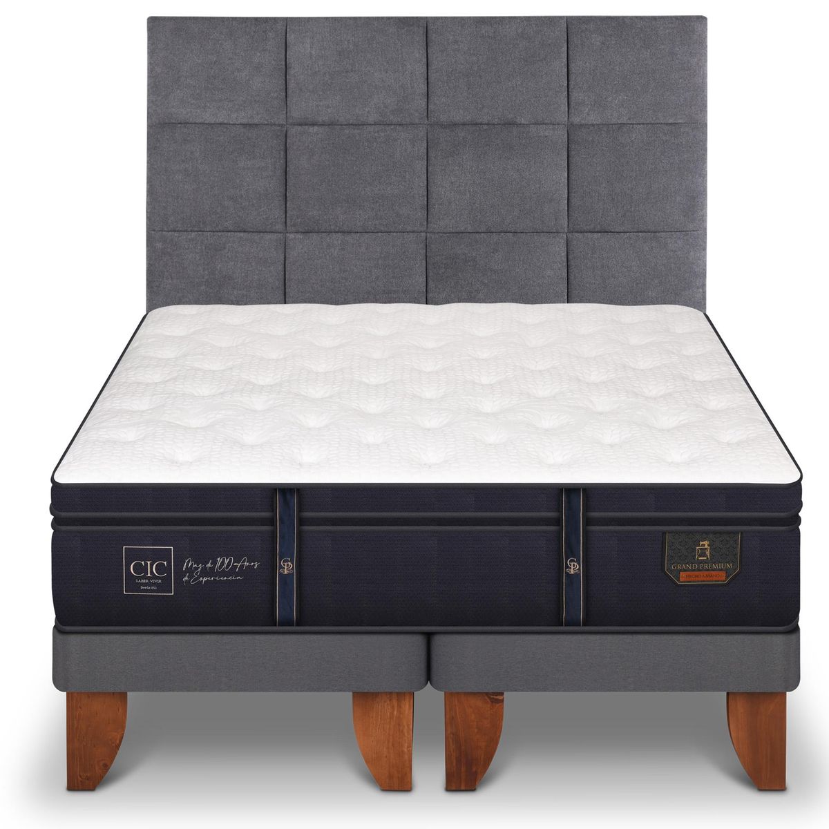 CIC - Cama europea grand premium 2 plazas bd + respaldo