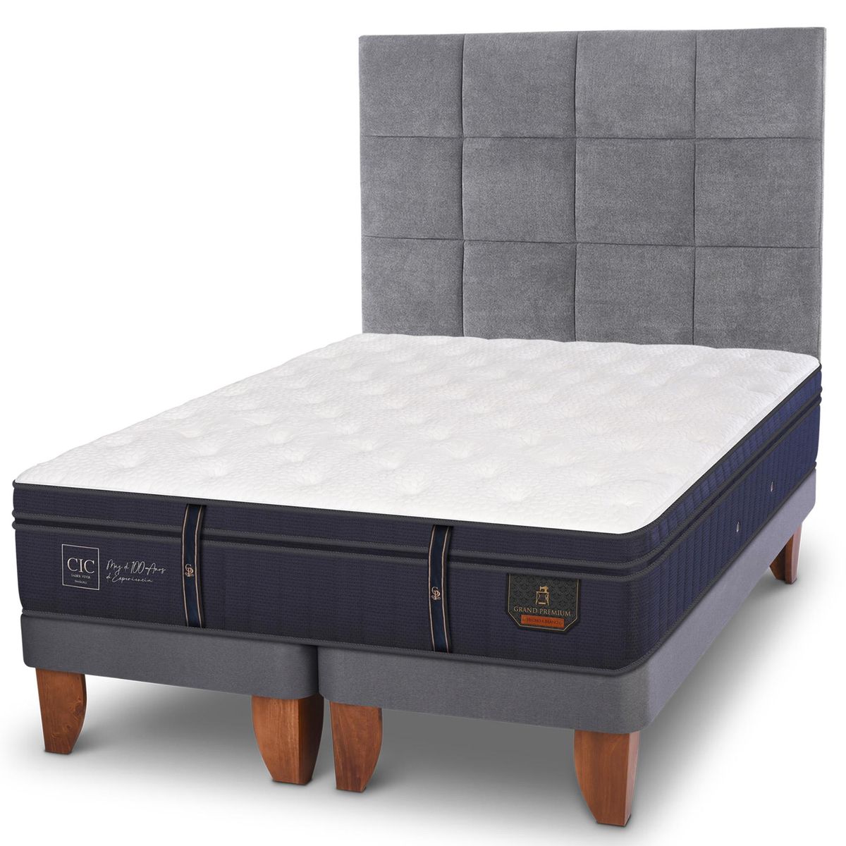 CIC - Cama europea grand premium king + respaldo