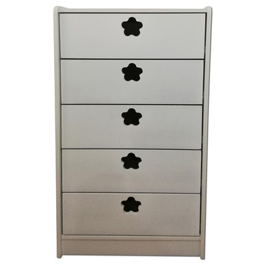 Cajonera 5 cajones Blanco Flor 115x60x40 cm