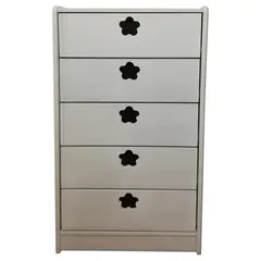 MUEBLES KIDS - Cajonera 5 Cajón(es) Blanco Flor 60x115x40 cm Blanco