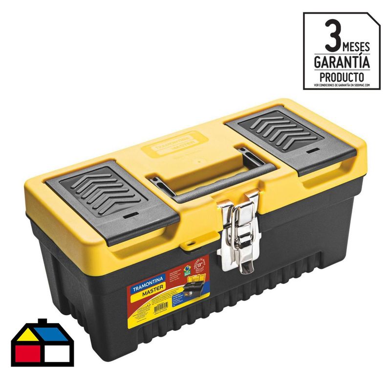 TRAMONTINA - Caja porta herramientas plástica 13"