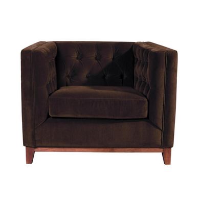 Sofa Roma 1 Cuerpo Velvet Choc