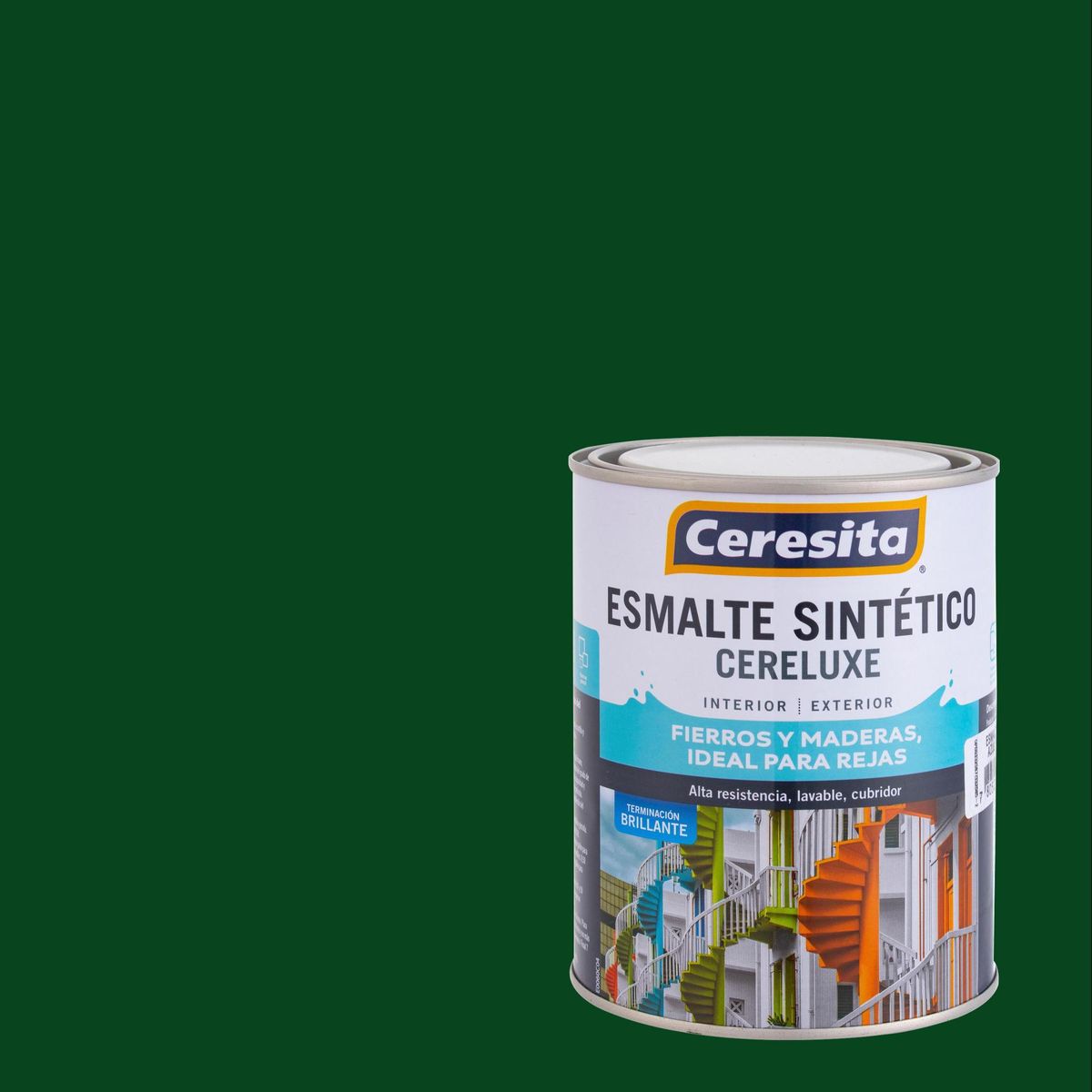 CERESITA - Esmalte Sintético Brillante 0.25 galón(es) Verde Trebol 