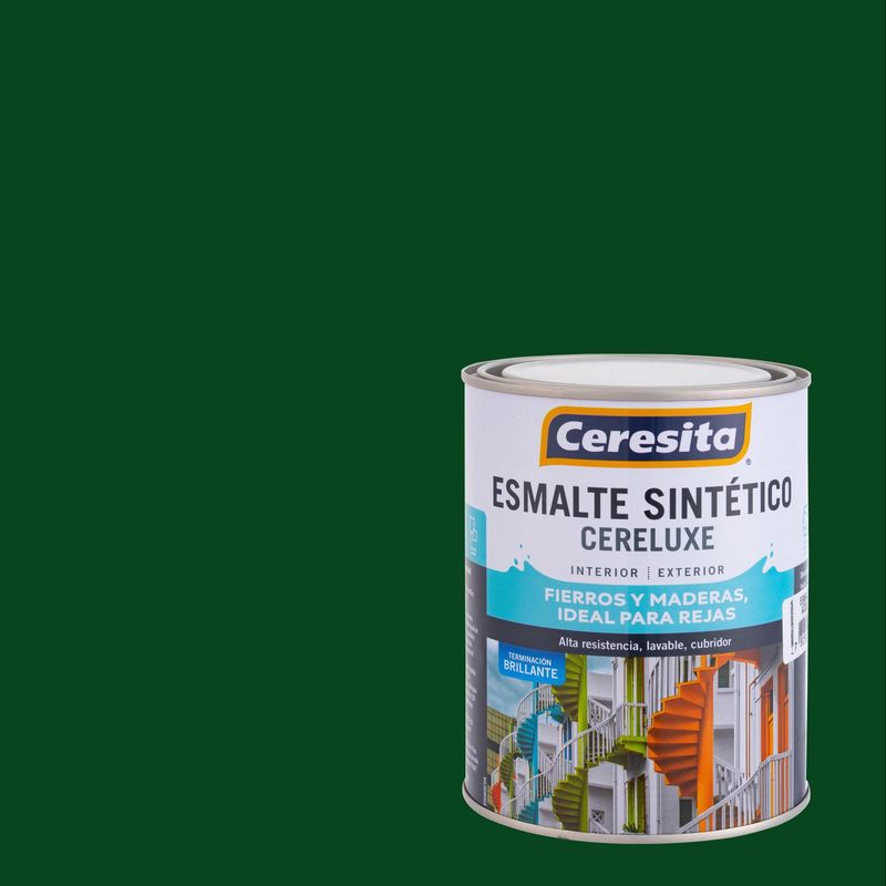 CERESITA - Esmalte Sintético Brillante 0.25 galón(es) Verde Trebol