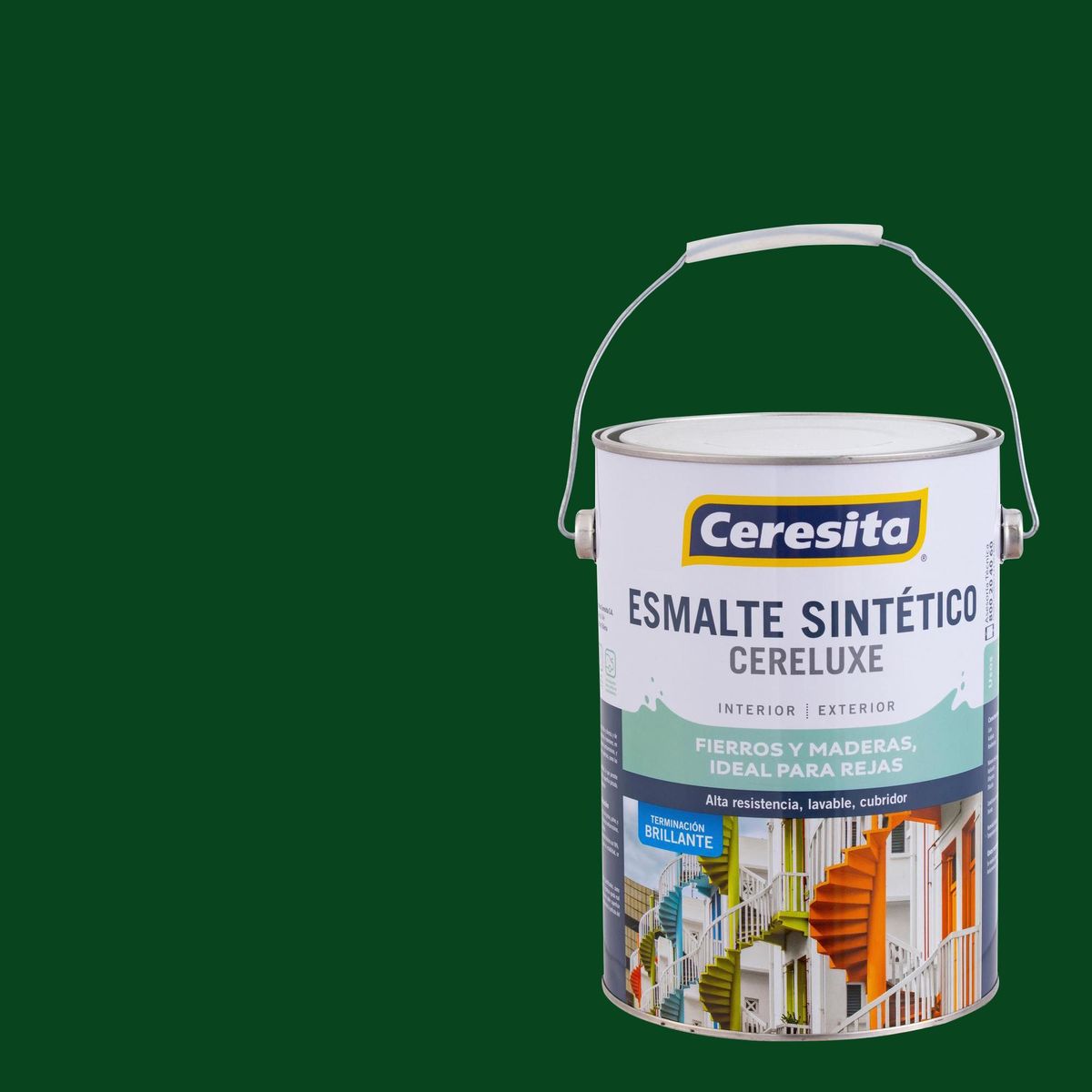CERESITA - Esmalte Sintético Galón 1 galón(es) Brillante Verde Trebol 