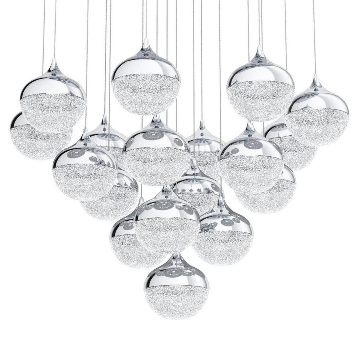 EGLO - Lámpara Colgante Miogli Acero Gris