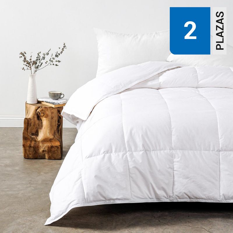 CANNON - Plumón plumas 50% blanco 2 plazas
