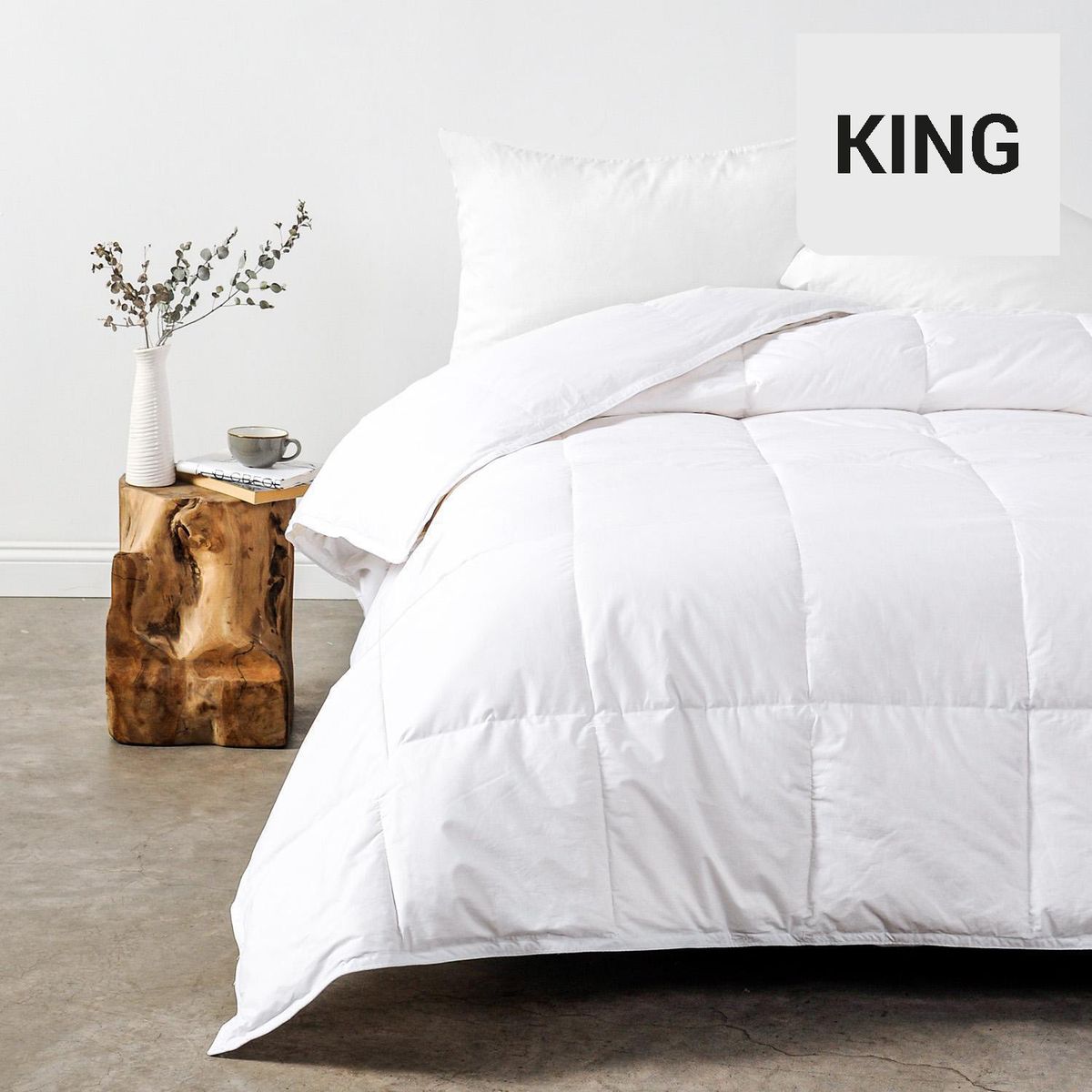 CANNON - Plumon Pluma Ganso 50% Pluma Pecho 1,5 plazas Blanco