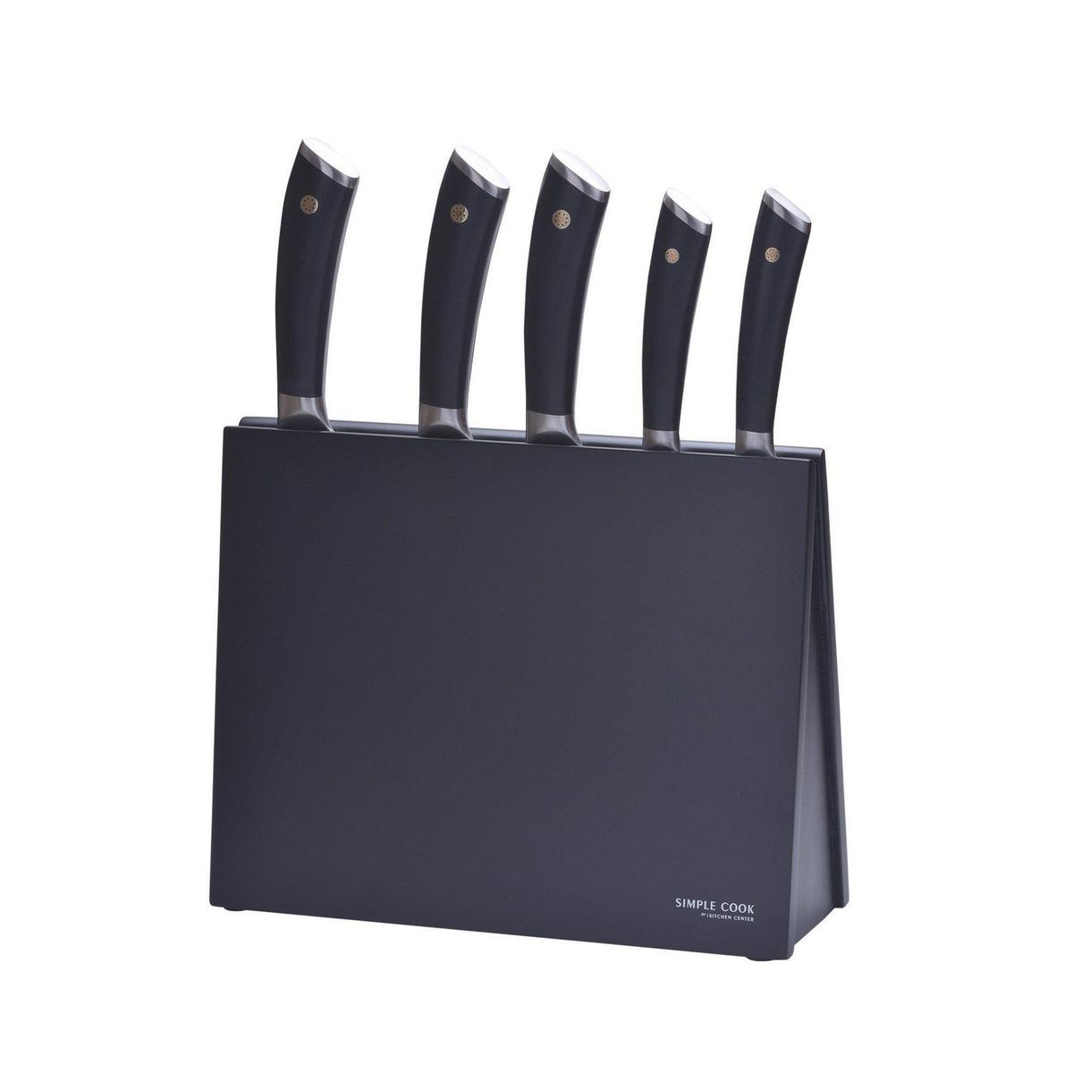 SIMPLE COOK - Set de Cuchillos Simple Cook Chicago 6 Piezas Inoxidable y Taco