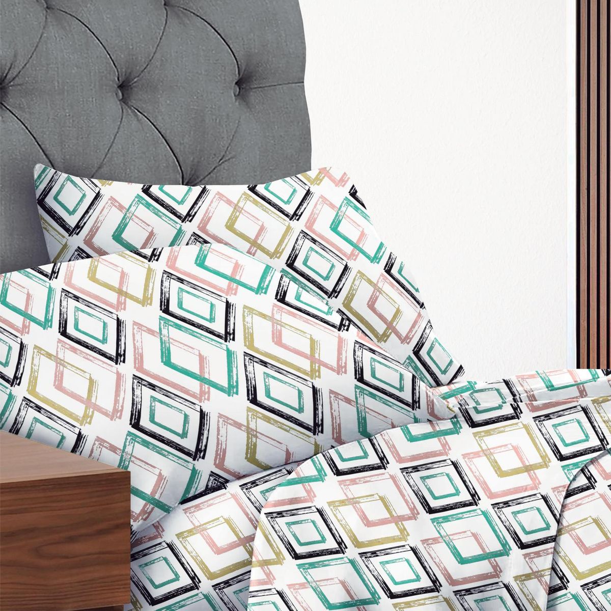 ILLUSIONS - Sábana 144 Hilos Isa Multicolor