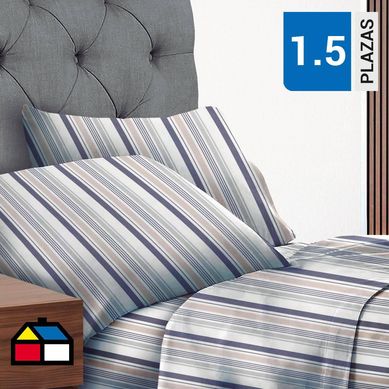 Sbana 144 hilos Azad multicolor 1.5 plazas