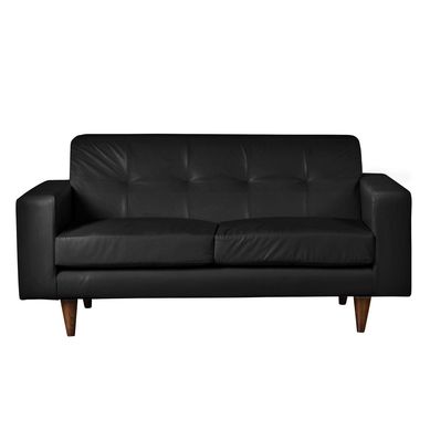 Sofa Salerno 2 Cuerpos Pu Negr