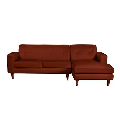 Sofa Chaiselong Der Salerno Pu Chocolate