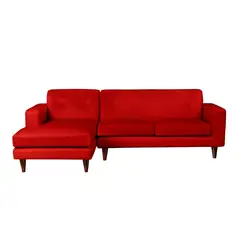 LATAM HOME - Sofá 2 cuerpos 186x92x98 cm burdeo.