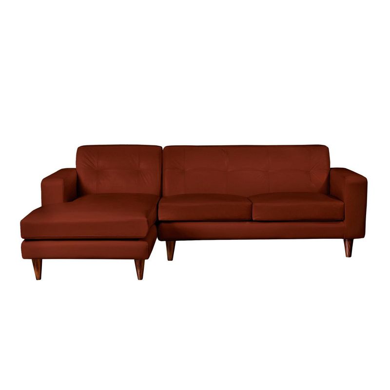 LATAM HOME - Sofá 2 cuerpos 186x92x98 cm burdeo.