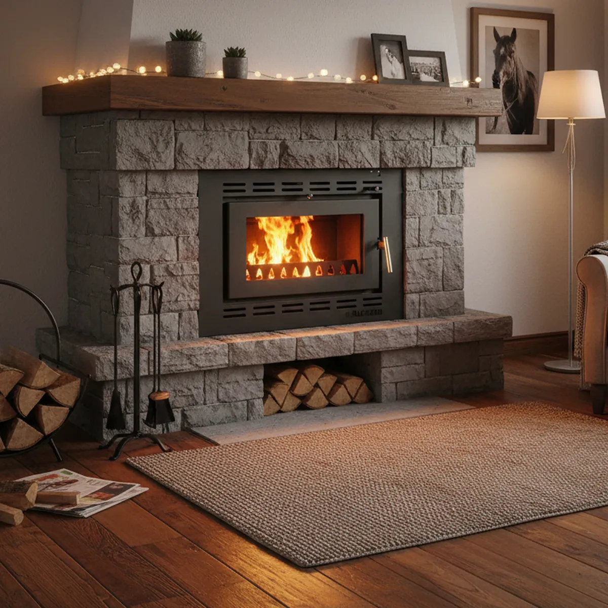 ALCAZAR - Estufa Leña Mont Blanc Insert 