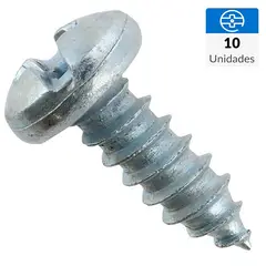 FIXSER - Tornillo Roscalata Cabeza Phillips Metal 2 " 4.8 mm 10 Unidades