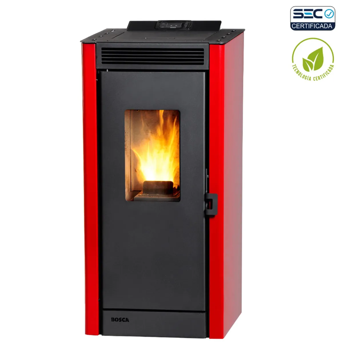 Calefactor pellet rojo, marca BOSCA - Foto 2