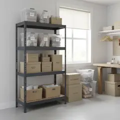 FIXSER - Estante Metal 4 Nivel(es) 75x176x40 cm Grafito