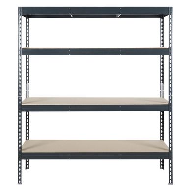 Estante metlico 4 repisas 176x150x60 cm gris