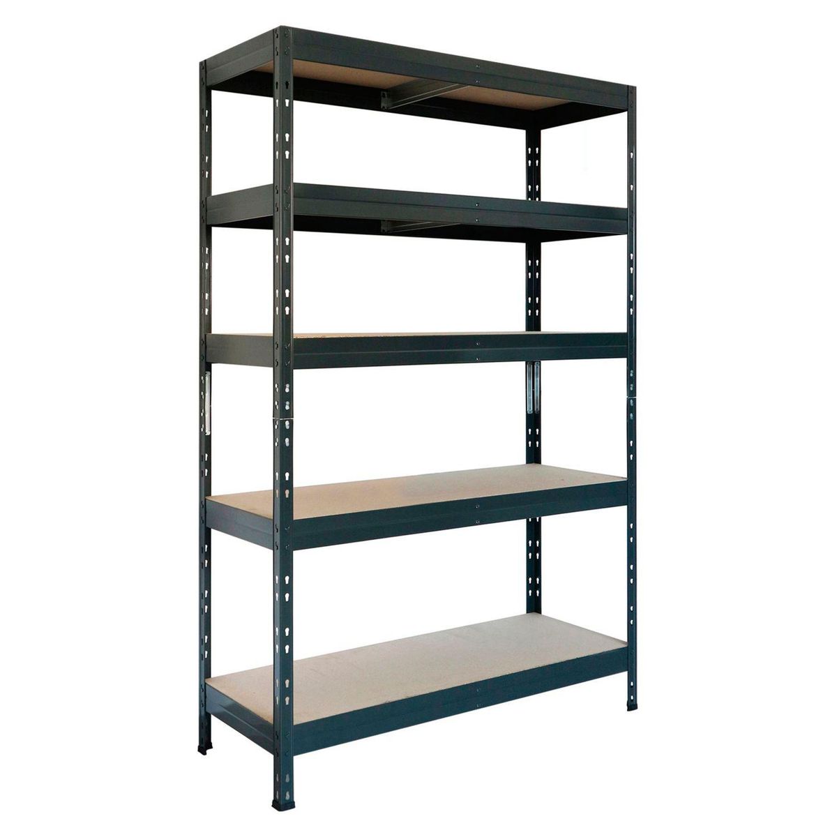 FIXSER - Estante Remache Metal 5 Nivel(es) 100x192x50 cm Grafito