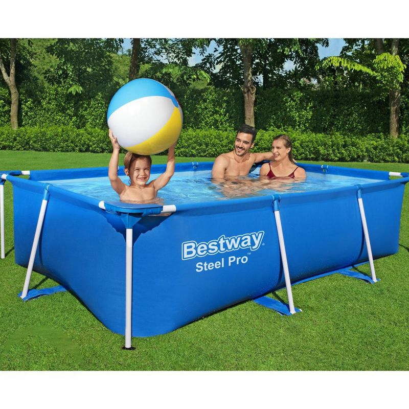 BESTWAY - Piscina estructural rectangular 259x170x61 cm