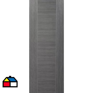 Puerta Amparo HDF 70x200 Silver Lisa