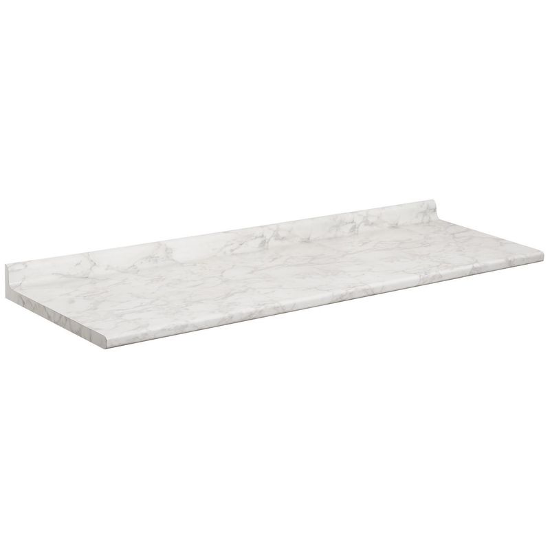 FILHER - Cubierta Postformada 62x240 cm de Mármol Blanco