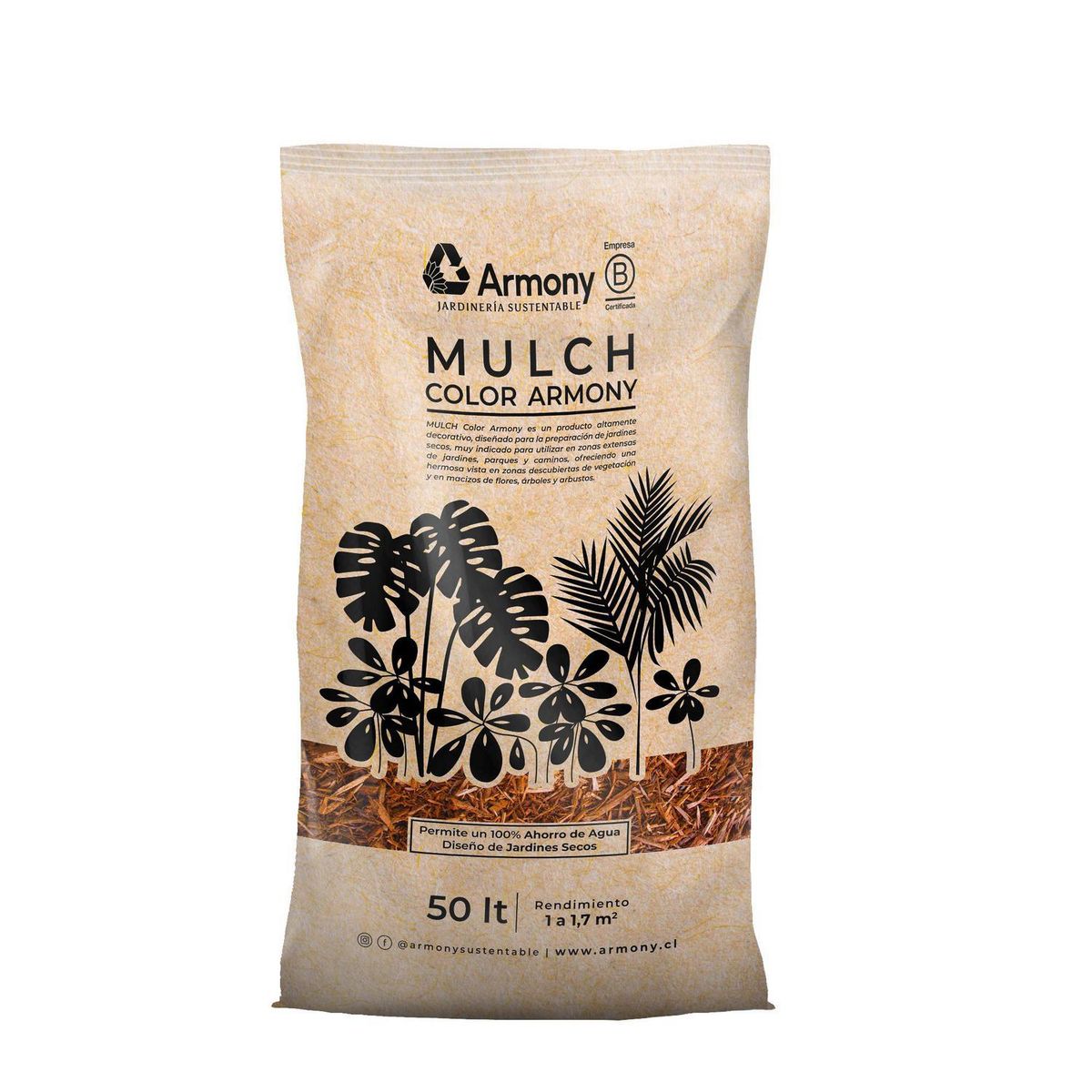ARMONY - Pack 10 mulch chip café 50 l