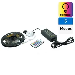 LEDZONE - Cinta rgb multicolor control remoto 5m