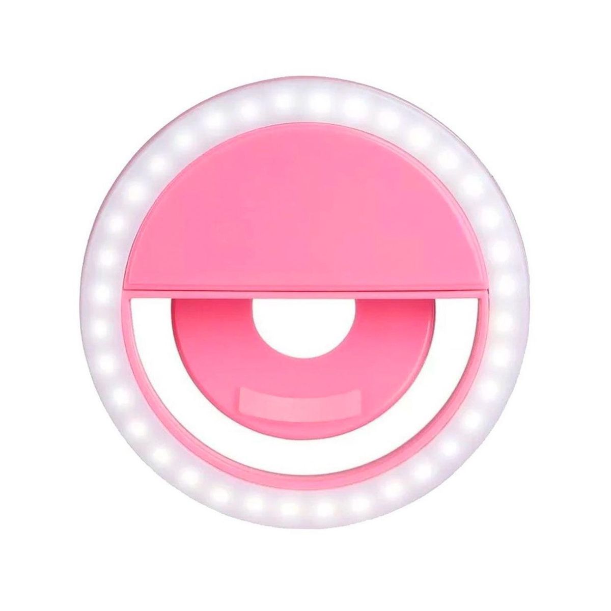 HB LEDS - Aro de Luz Led para Selfie Rosa Carga USB 8x3x8 cm