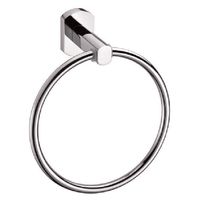 Toallero argolla 15,4x17,4 cm latón cromado
