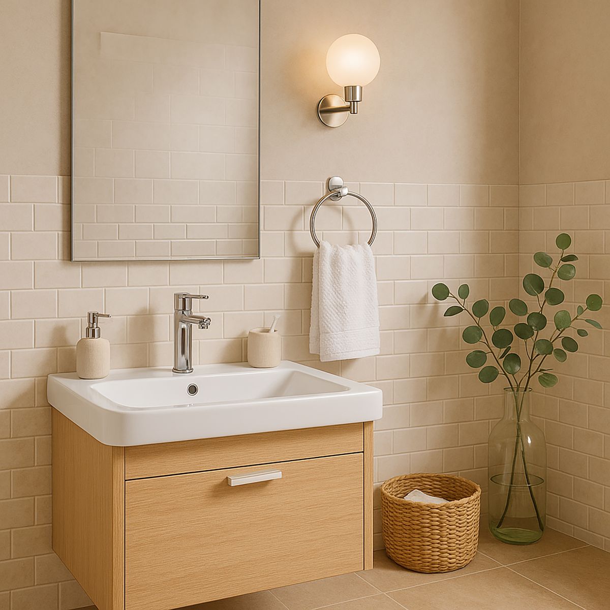 BRIGGS - Toallero argolla 15,4x17,4 cm latón cromado