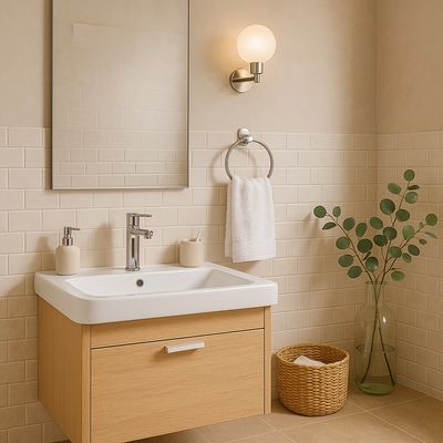 Imagen 2 del producto Toallero argolla 15,4x17,4 cm latón cromado