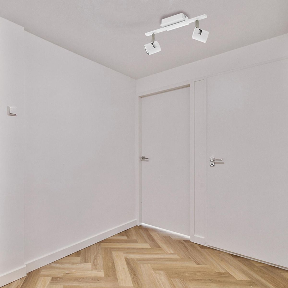 EGLO - Barra Led Vergian 2 Luces Metal Blanco