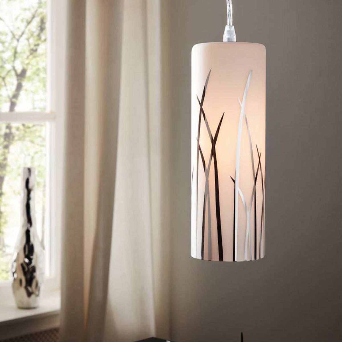 EGLO - Lámpara Colgante Rivato Acero Gris