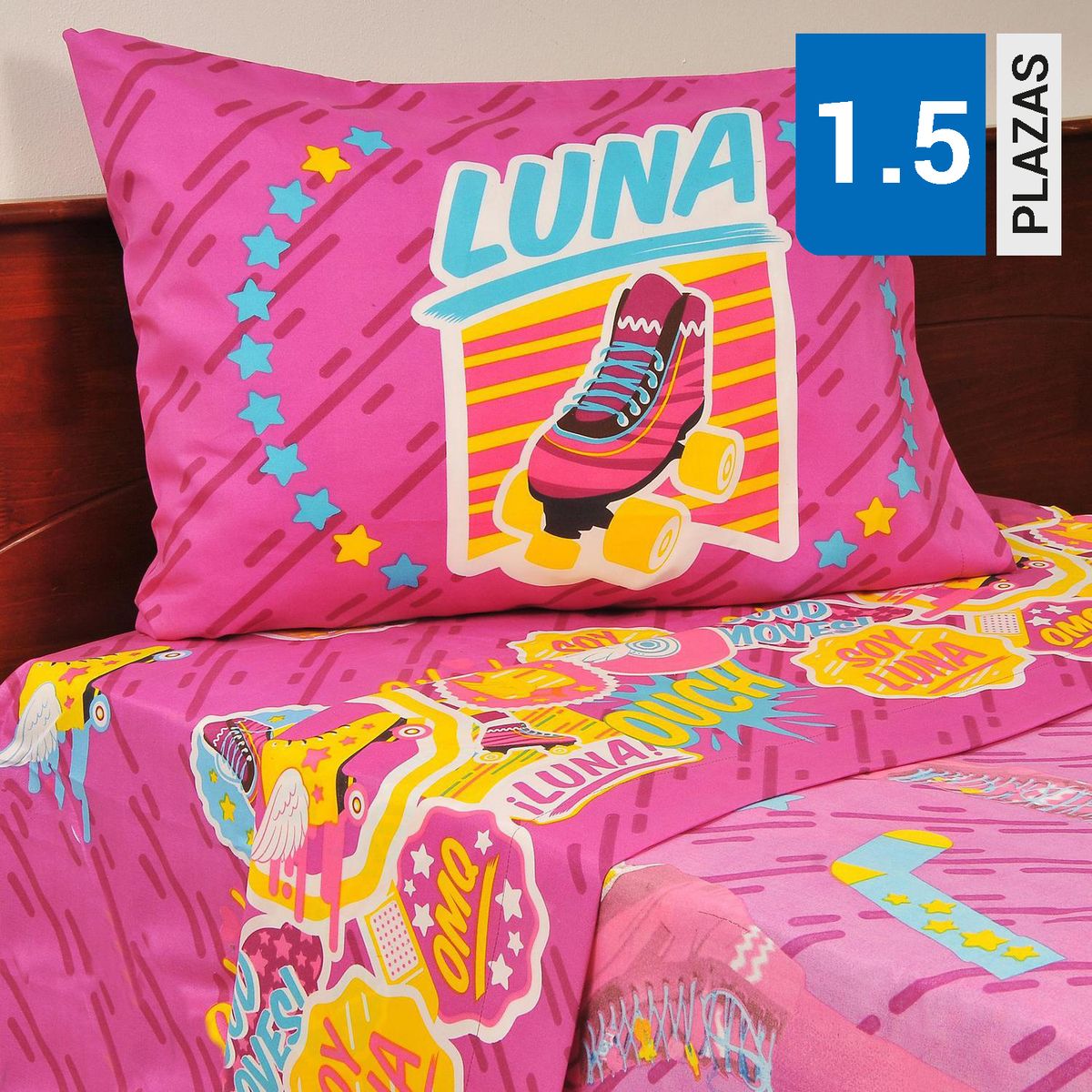 DISNEY - Sábana Soy Luna 1.5 plazas Multicolor