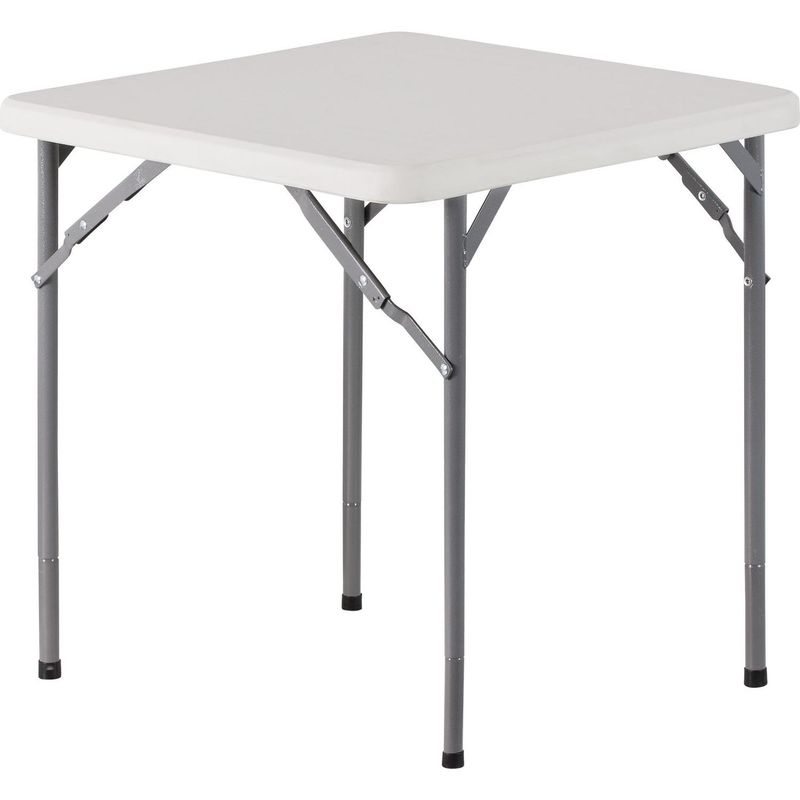 NORTHWEST - Mesa Plegable Cuadrada 70x74x70 cm Blanco
