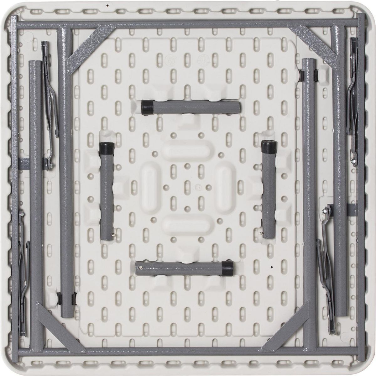 NORTHWEST - Mesa Plegable Cuadrada 70x74x70 cm Blanco