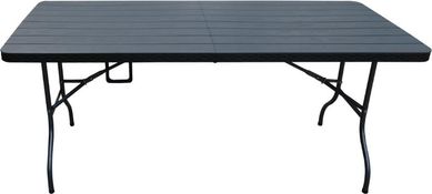 Mesa plegable look madera 180 cm