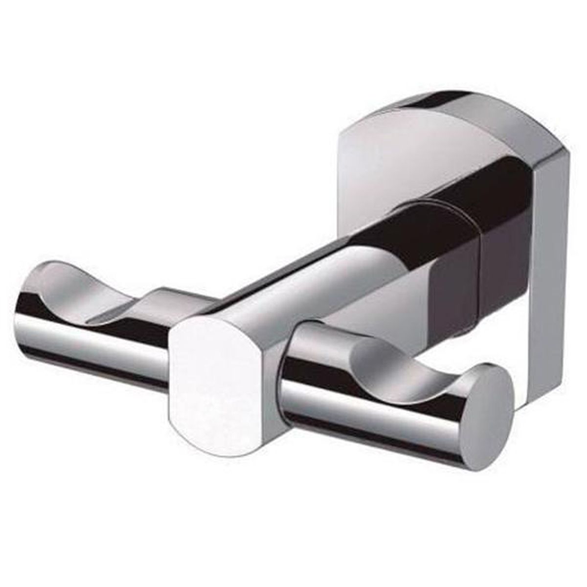 BRIGGS - Gancho doble 7,6x7,4x5 cm latón cromado